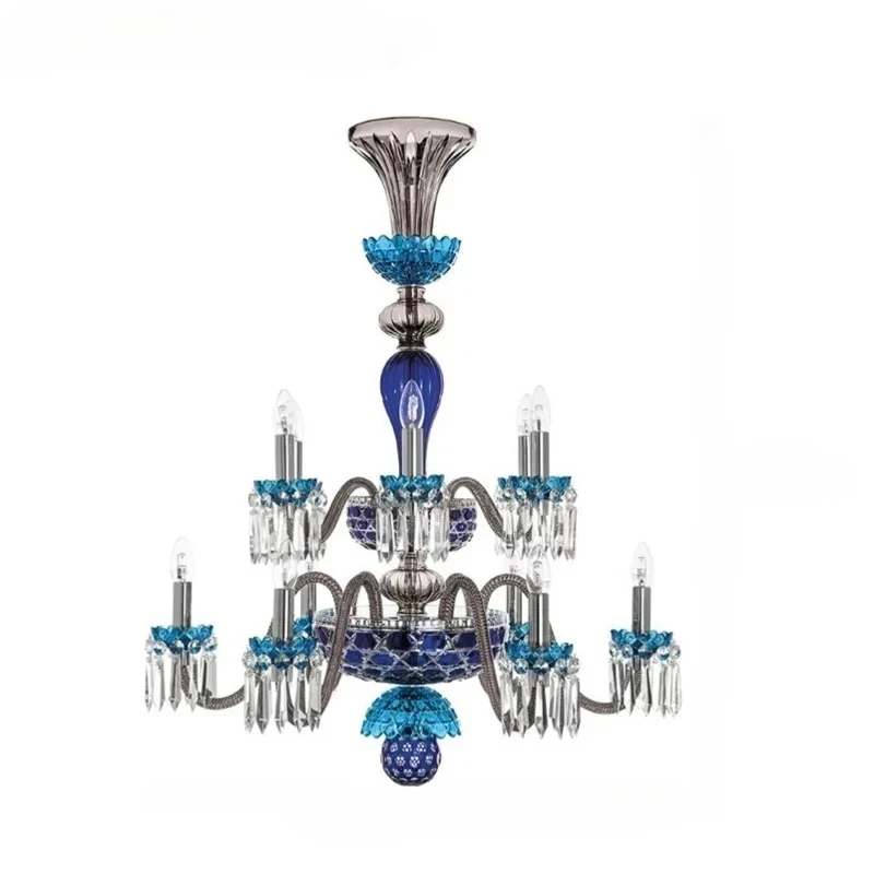 St Louis Crystal Chandelier Lighting For Living Room Gold Hanging Lamp For Dining Room Lobby Kitchen Island Hanging Light 12head
