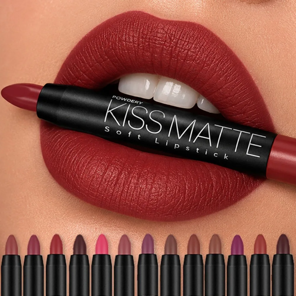 Best Original 20 Colors Gifts for Women Matte Lipstick Set Pencil Velvet Long Lasting Lipstick Wateproof Moisturize Sexy Makeup