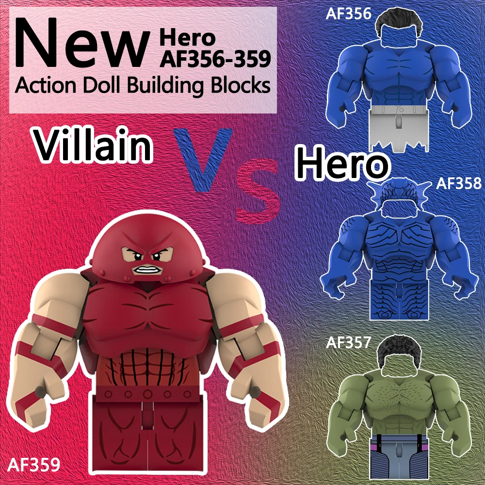 

Новый конструктор AF345 «Гигантский герой», классическая фигурка для сборки, развивающая игрушка-головоломка, подарок для мальчиков, украшение для комнаты
