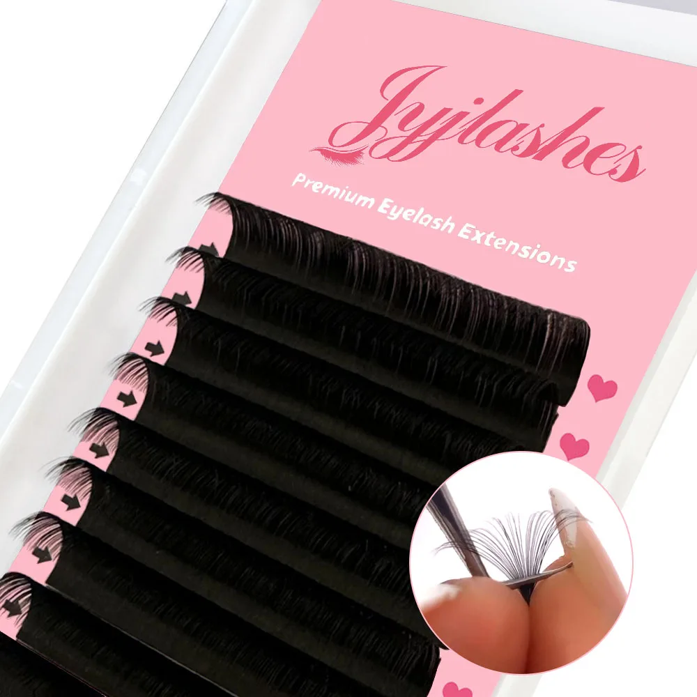 

0.03 Classic Eyelashes Private label Matte Black Mega Volume Lash Tray Individual Eyelashes Extension Cashmere Lash Extensions