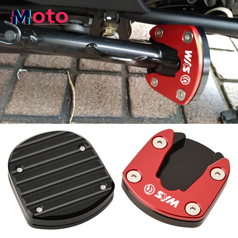 For SYM MMBCU DRG150 DRGBT 158 HUSKY 150 ADV Motorcycle CNC Kickstand Foot Side Stand Extension Pad Support Plate Enlarge Stand