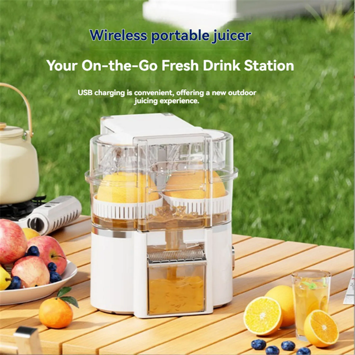 

Double-head Electric Juicer Food Blender Automatic Slag Juice Separation Household Juice Squeezer Mixer