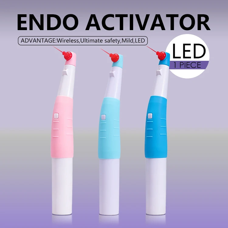 

60 PCS Tips Wireless LED Ultrasonic Activator for Dental Use Endo Ultra 3 Colors Available with 60 Tips