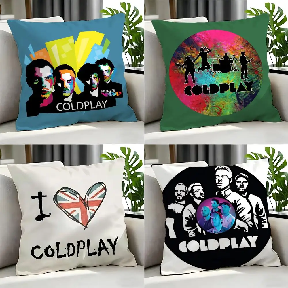 pop Coldplay Cushion Cover Cushion Cover Set 4Pcs 50x50 45x45 40x40 Pillowcase Decorative Sofa Home Decor