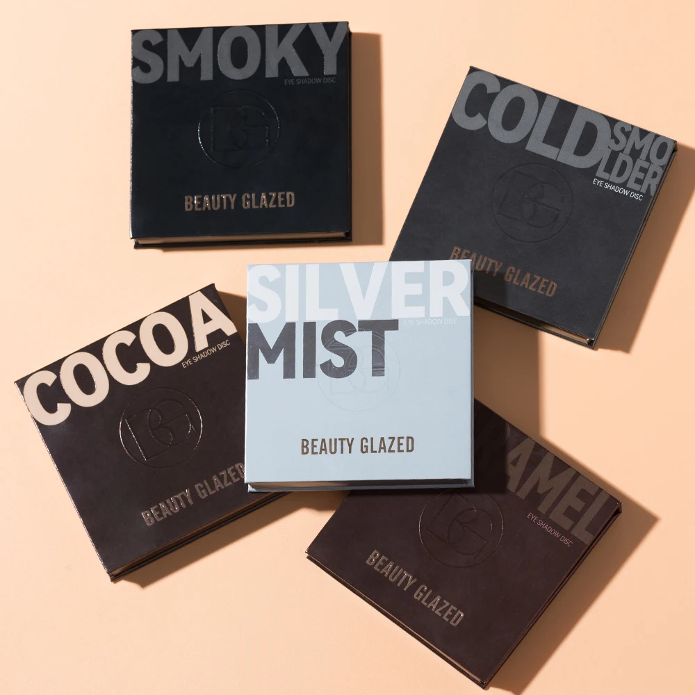 Beauty Glazed 9 couleurs ombre à paupières disque Palette de maquillage mat miroitant yeux poudre pigmentée maquillage nouveau chaud terre couleur fard à paupières
