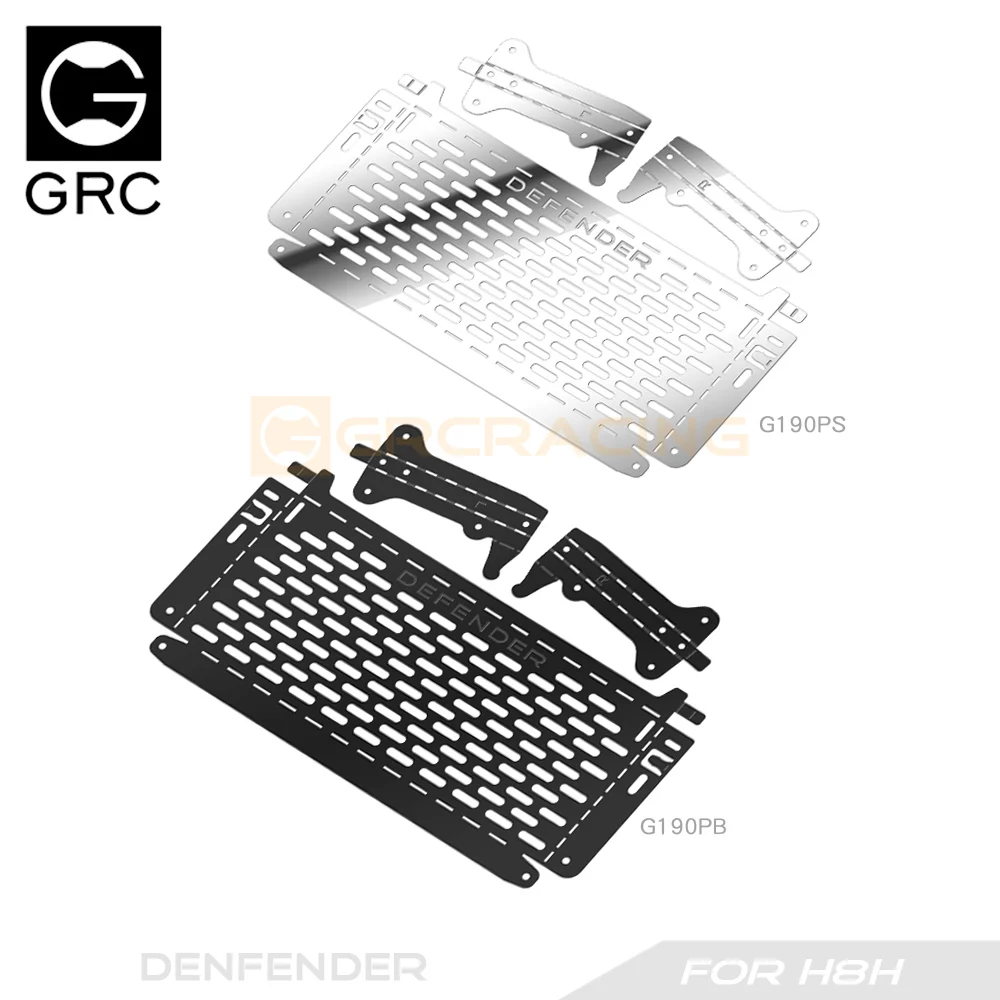 Metal Side Window Folding Table/tail Lampshade/door Handle Accessories for 1/8 RC Crawler Car Traxxas H8H Defender Upgrade Parts