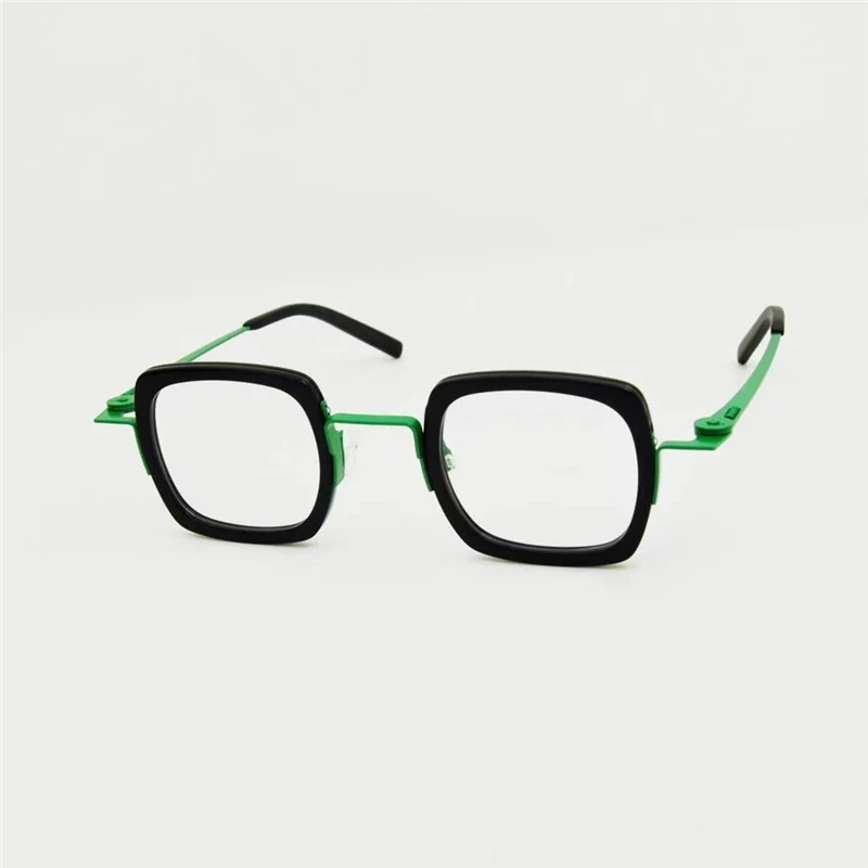 

Optical Eyeglasses For Unisex Retro Broccoli Style Anti-blue Light Lens Plate Square Frame Glasses With Box