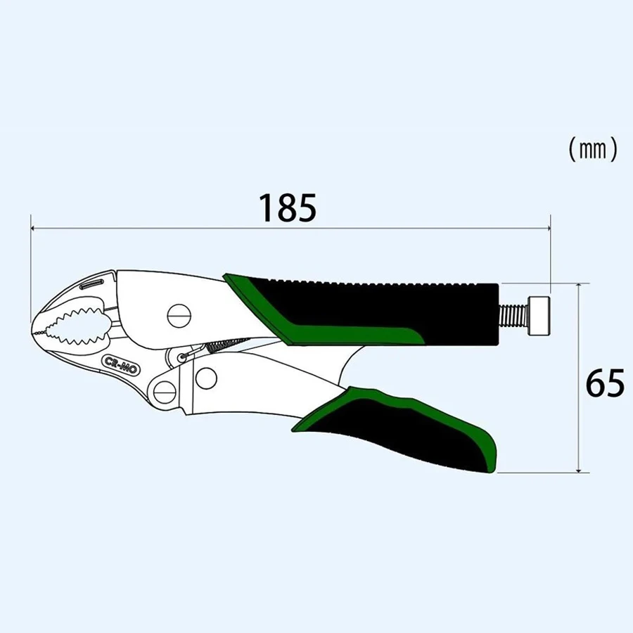 ENGINEER PZ-65 190mm Screw Removal Locking Pliers Multi-function Pliers Anti-slip Wire Cutter Screw Plier Repair Hand Tools