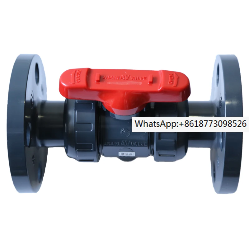 Japanese H-P-PVC/clean PVC 21 flange ball valve