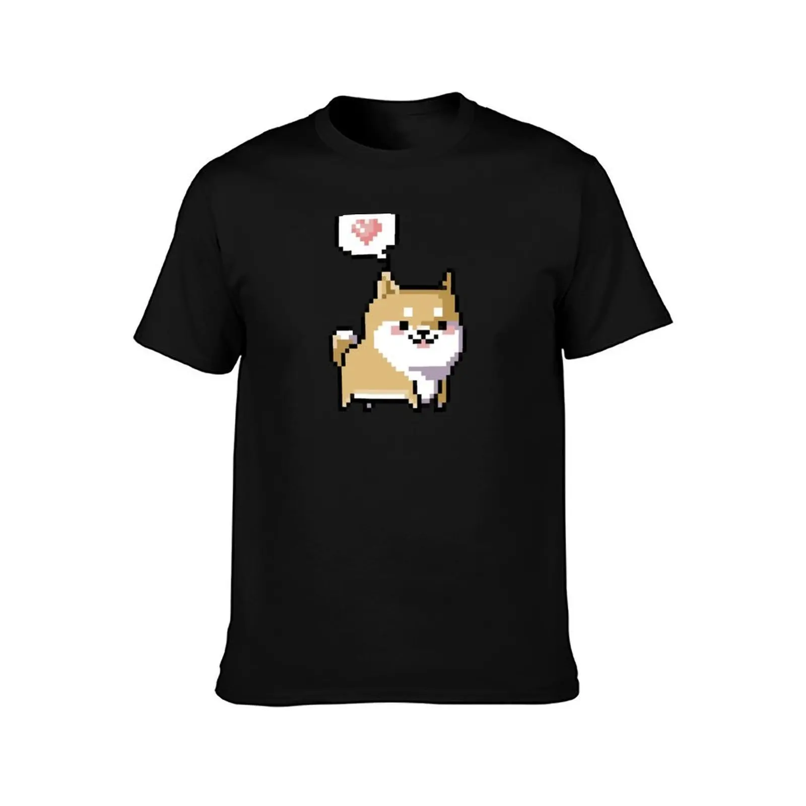 Pixel Shiba Inu T-Shirt Plus Size Short Sleeve T-Shirt