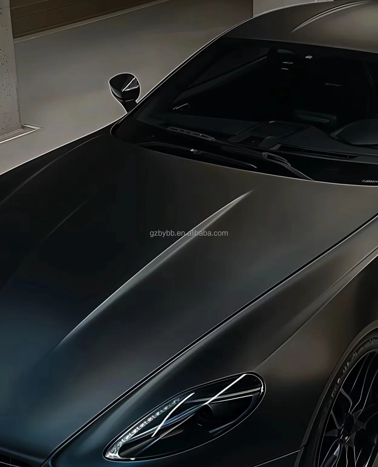 3 Layers Super High Glossy Cyrstal Matte Black Color Sunroof Self Healing Auto Body Wrapping Vinyl Stickers PPF Car Wrap Film