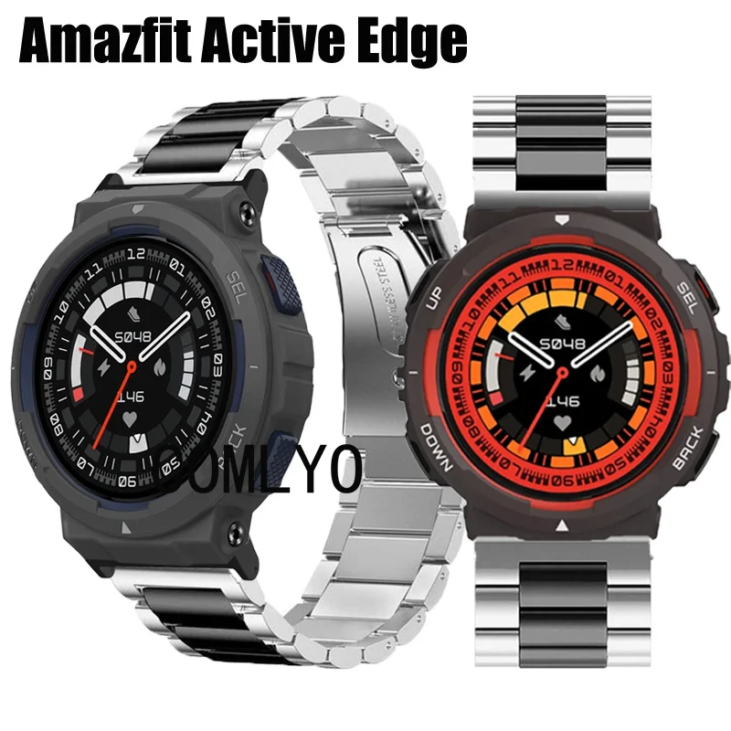 

Браслет из нержавеющей стали для смарт-часов Amazfit Active Edge
