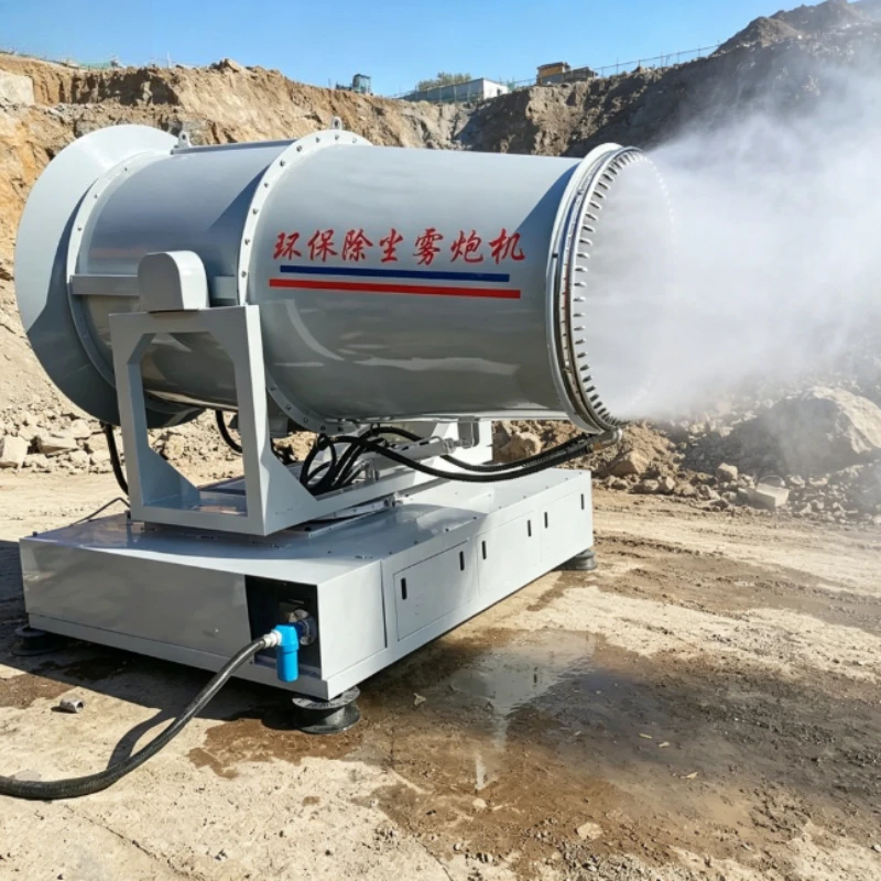 100m Fog Cannon Dust Suppressor For Demolition Site Surrounding Orchard Livestock Pen Dust Sanitation Mist Blower