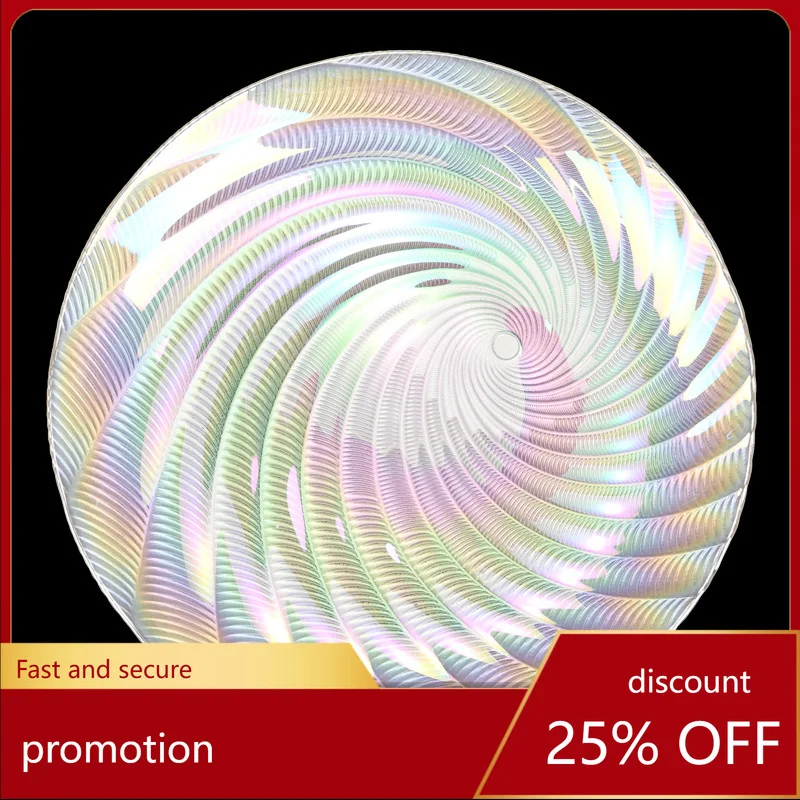 

HXL Colorful Swirled Glass Tray, Shell Storage Tray, Decorative Tray