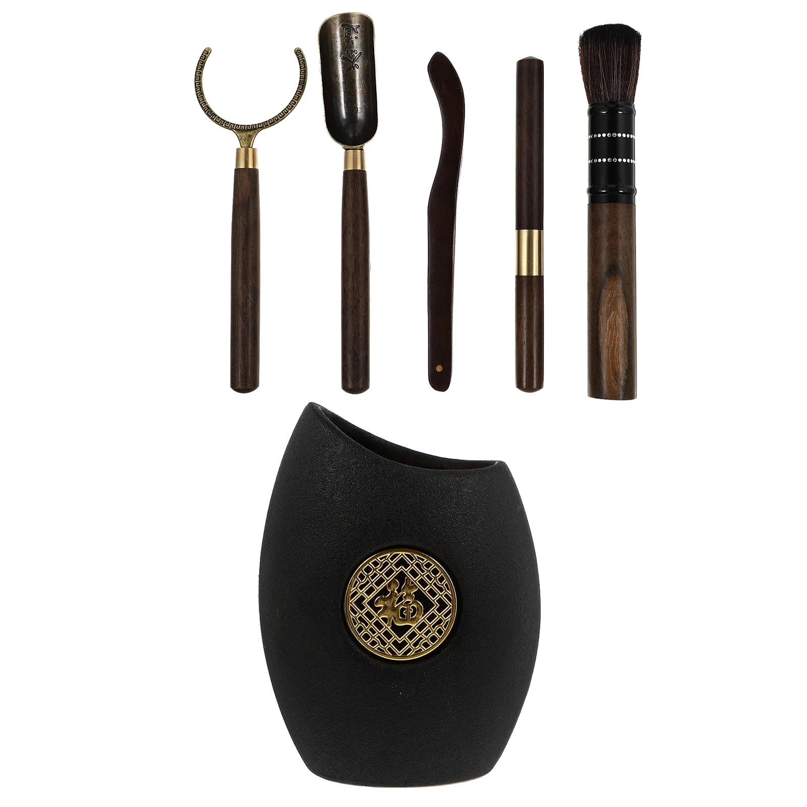 

6Pcs Delicate Tea Ceremony Accessories High Quality Chinese Tea Preparing Tools Set for Daily Use and Gift Giving