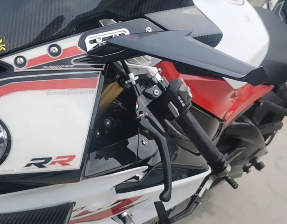 Per NINJA400 NINJA 400 2018-2021 moto flusso modificato carenatura anteriore Spoiler laterale alette retrovisore fisso Wind Wing ninja400