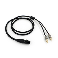 Audiophile Audio Cable Male XLR to RCA 3 Pin Female Cannon Amplifier Mixing Plug Console Regular AV  Dual Cabl 1M 2M 3M 4m 5M 6m