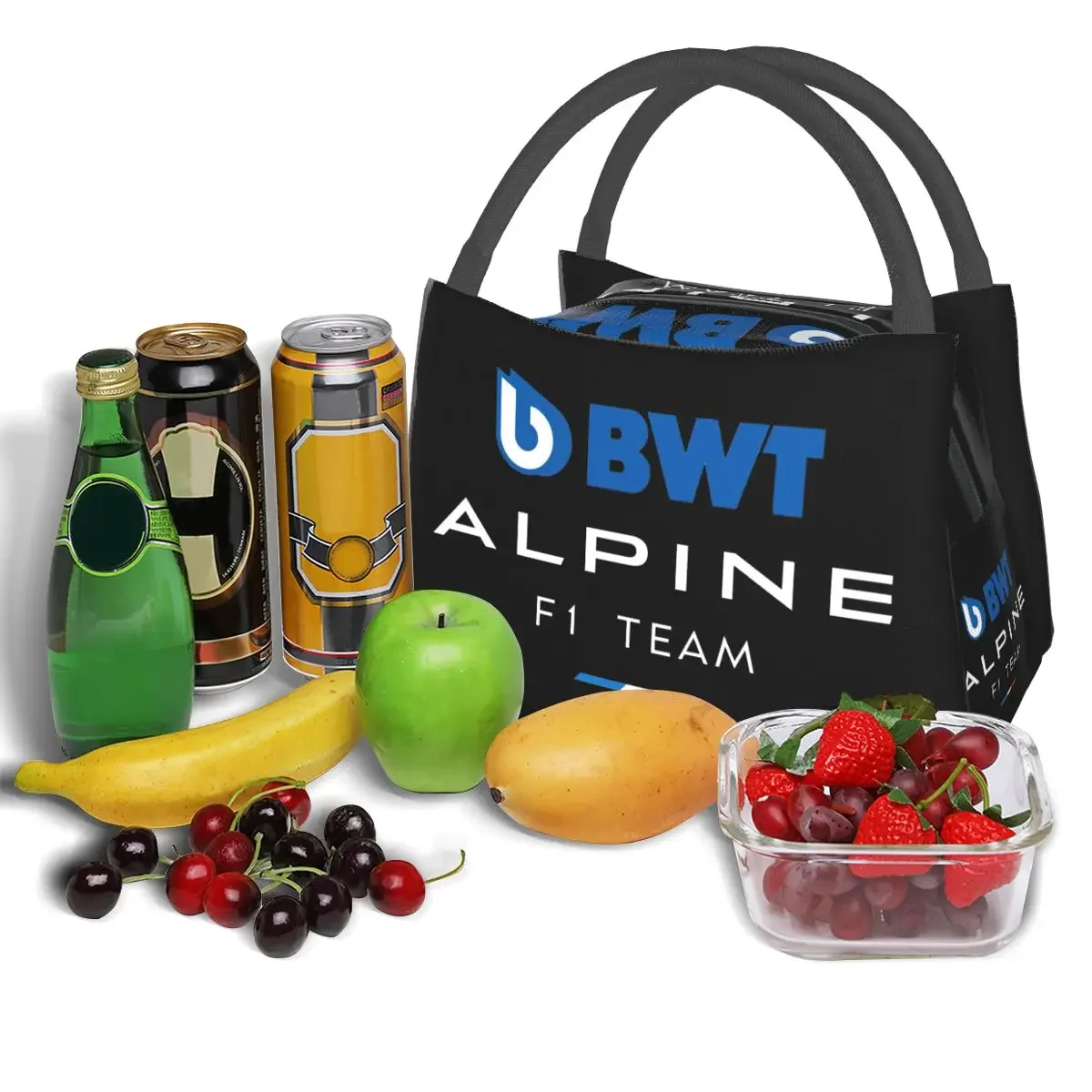 Alpine F1 Lunch Bags Portable Insulated Canvas Cooler Thermal Food Picnic Lunch Box