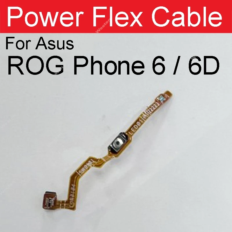 Power Volume Buttons Flex Cable For Asus ROG Phone 6 6D ON OFF Power Volume Side Button Keys Flex Ribbon Replacement Parts