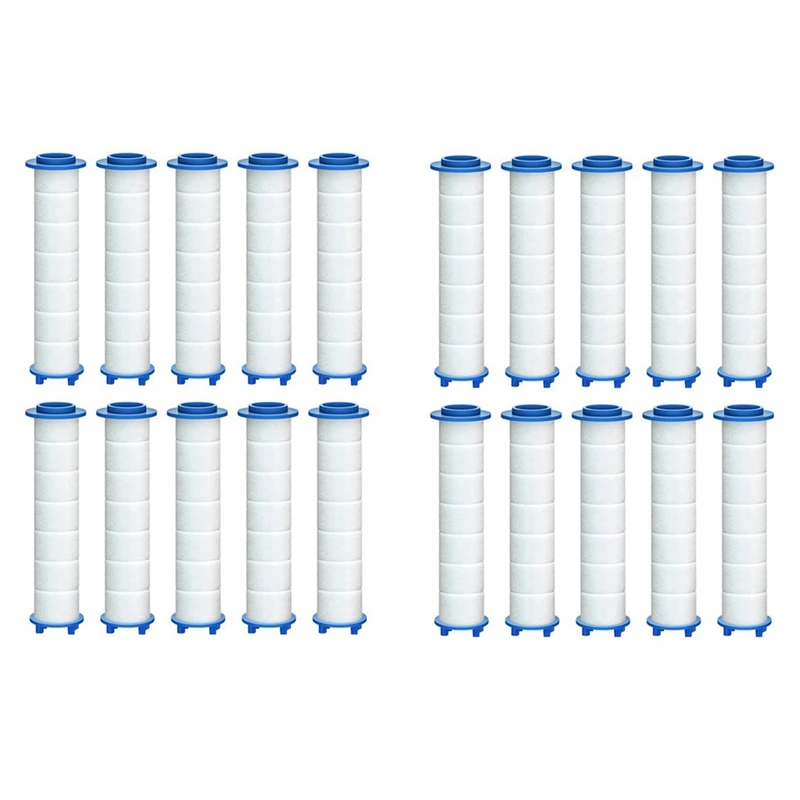 

20Pcs Replacement Shower Filter For Hard Water - High Output Shower Water Filter To Remove Chlorine And Fluoride