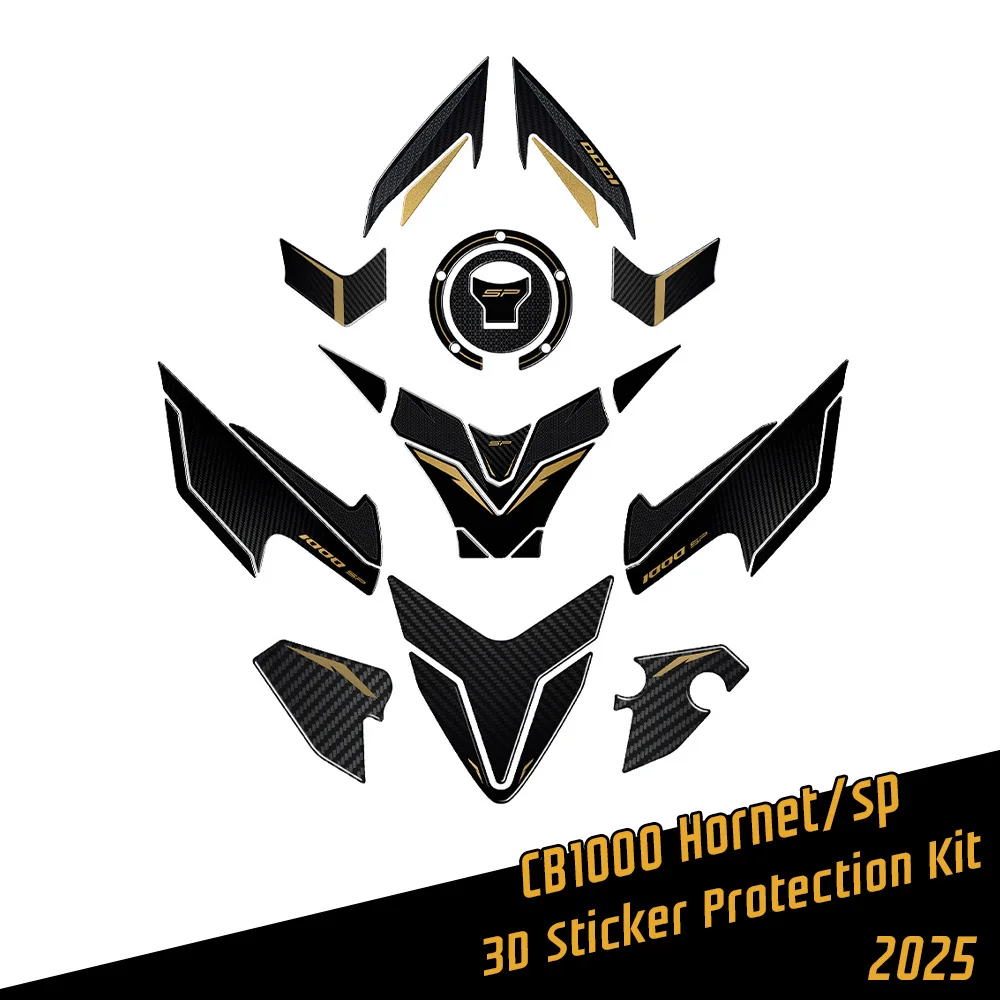 

Для CB 1000 Hornet SP защита бака CB1000 Hornet 2025 sp мотоцикл 3D наклейка масляный бак противоскользящая накладка защитный комплект