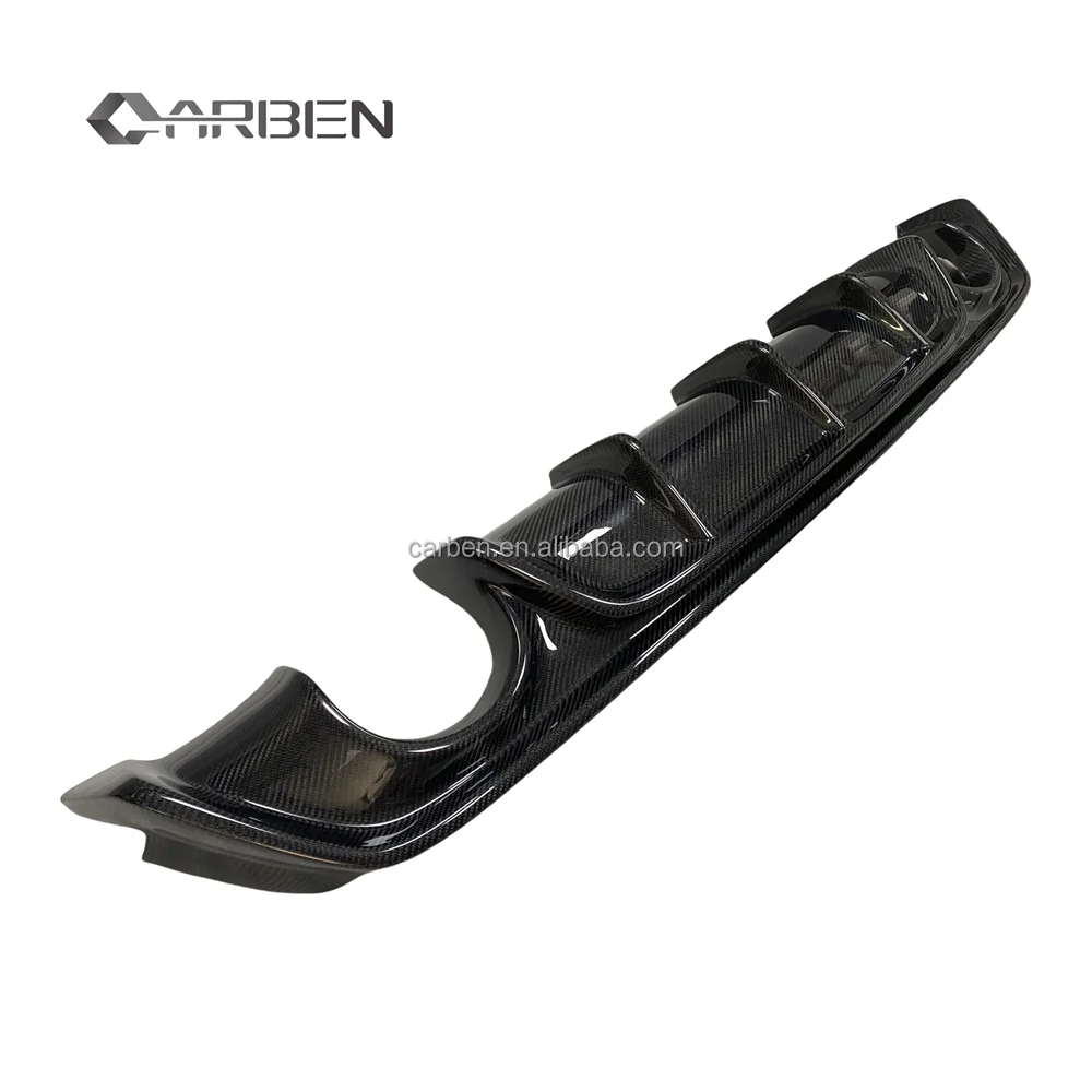 

For 2017-2021 Infiniti Q60 and Q60S High Quality Carbon Fiber Rear Diffuser and Rear Bumper Lip New Condition