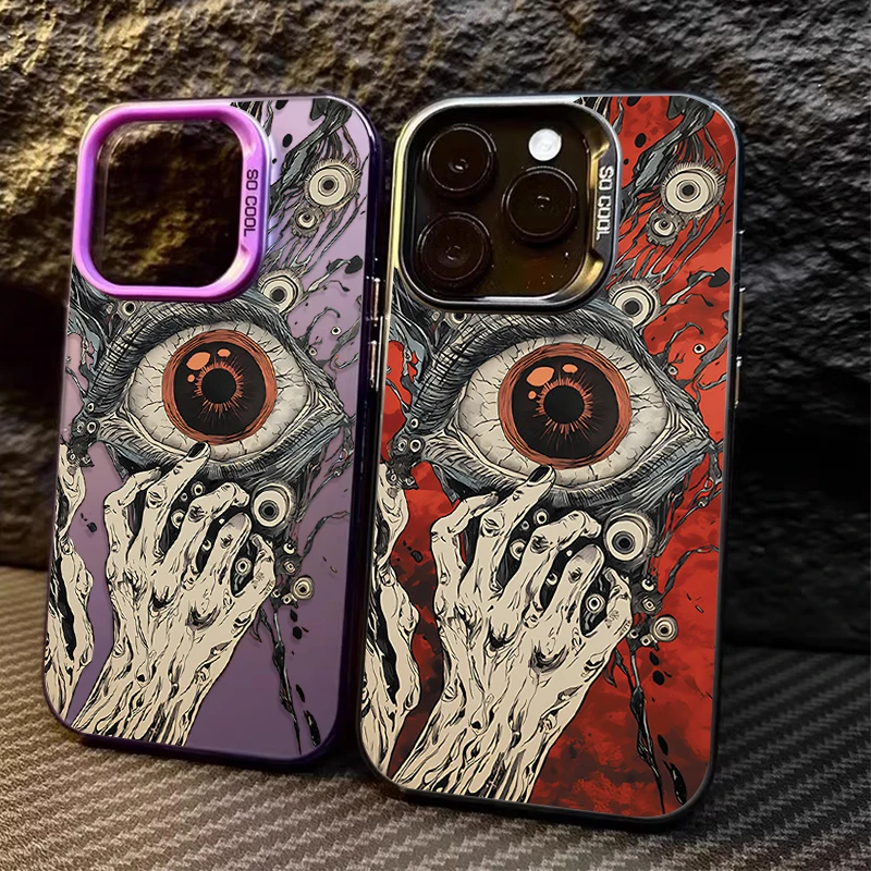 Creepy Red Laser Eyes Case for Xiaomi POCO X7 X6 X5 X3 NFC F7 Ultra F6 F5 Pro F4 F3 GT M5S C65 C75 M3 M4 M5S M6 Pro 4G 5G Cover
