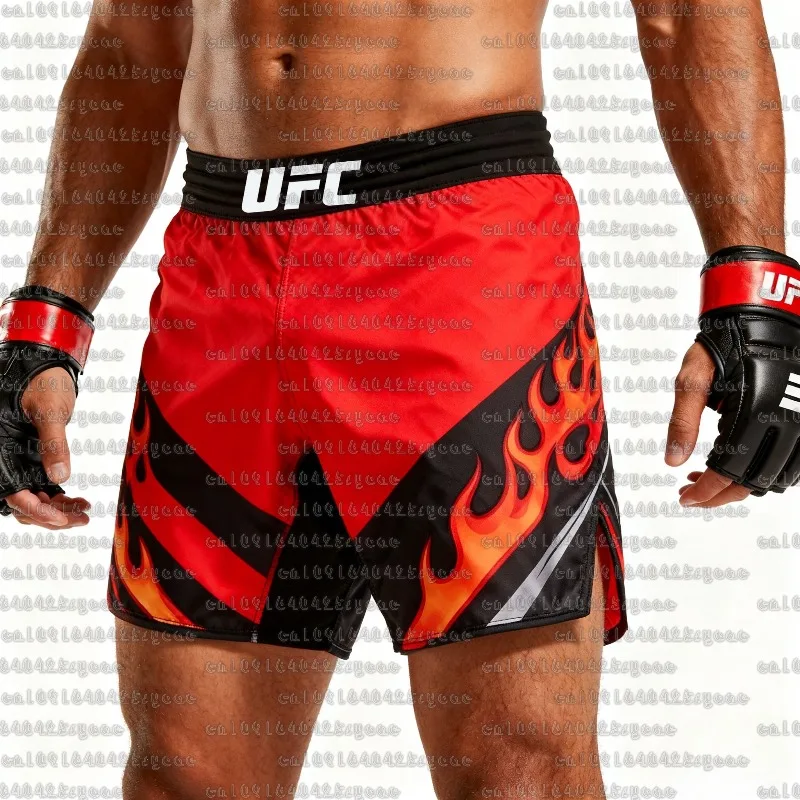 

UFC 2025 New Top Boxing Shorts Men And Women MMA Muay Thai Shorts Loose Breathable Speed Drying Jujutsu Combat Sports Shorts