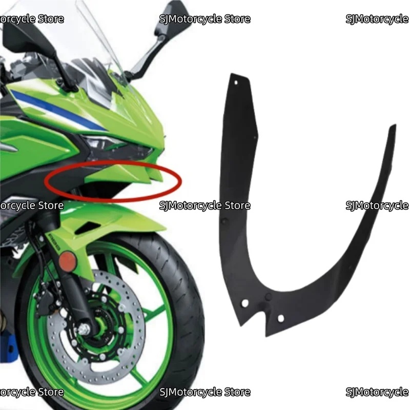 

Motorcycle Front Hood Headlight Lower Plate Fairing Fit For Kawasaki Ninja 500 Ninja500 2024 2025