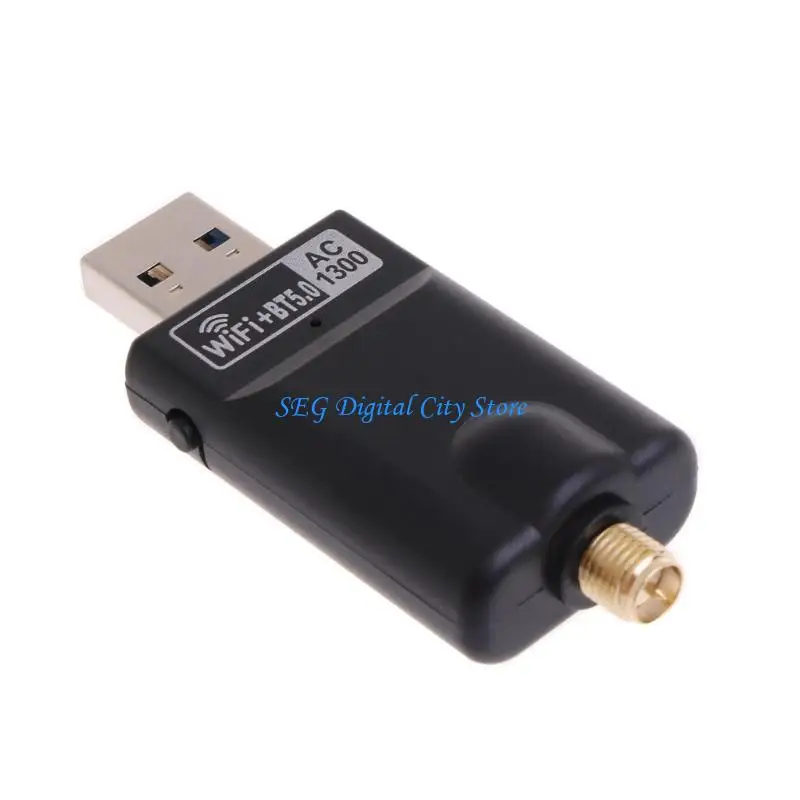 

U75B 1300M Wifi Adapter 2.4GHz/5.8GHz Dual-Band USB3.0 BT5.0 Wireless Card