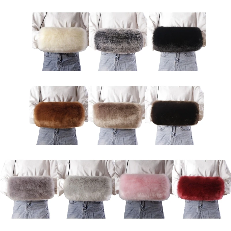 

Furry Plush Hand Muffs for Women Girls Breathable Hand Warmers Soft Hand Muff 28TF