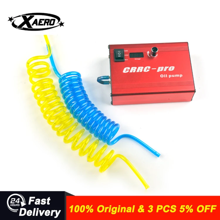 

XAERO RC Model Fuel Pump Manual Hand Crank Refueling System for Nitro/Gas Airplanes & Cars Spill-Proof Design