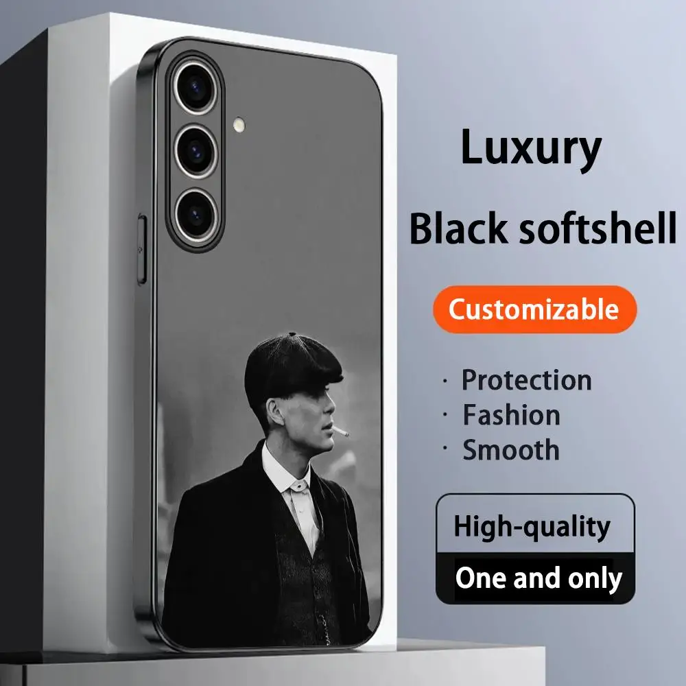 Peaky Blinders hot movie poster Phone Case For Samsung Galaxy S26 S25 S24 S23 S22 S21 Plus Ultra Note20 Soft Black