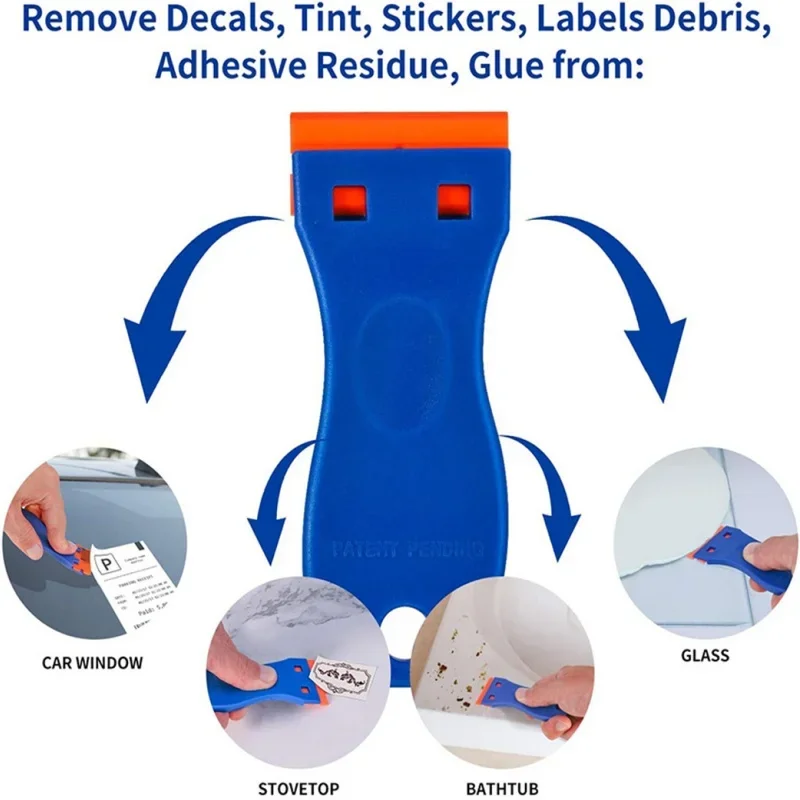 Glue Removal Blade Multifunctional Cleaning Blade Car Film Tool Paint Scraper Does Not Damage Paint Glass Glue Scraper