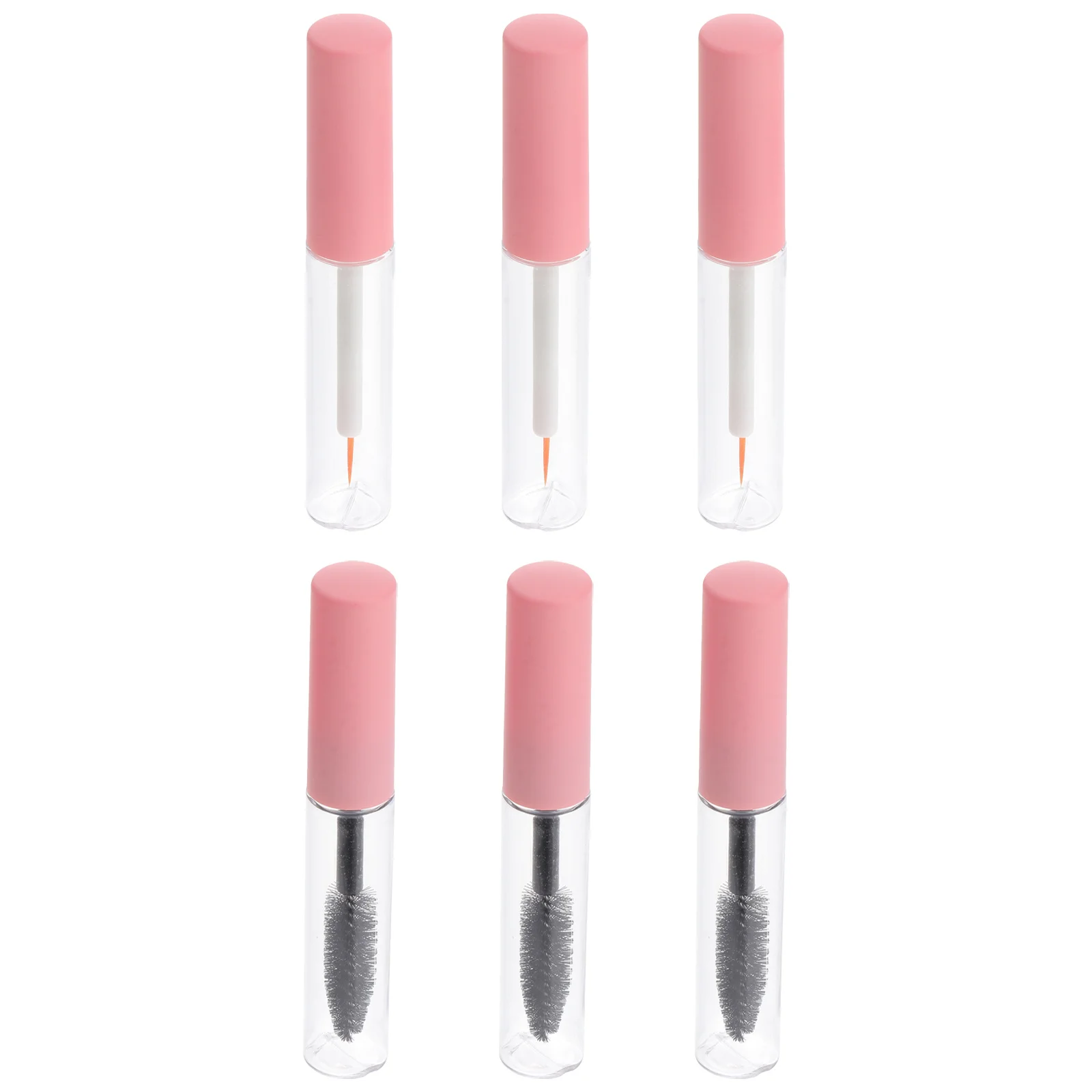 6Pcs Leere Mascara Rohr Transparent Nachfüllbare Lash Zauberstab Kleine Schatten Spitze Liner Container Tragbare Make-Up-Tool