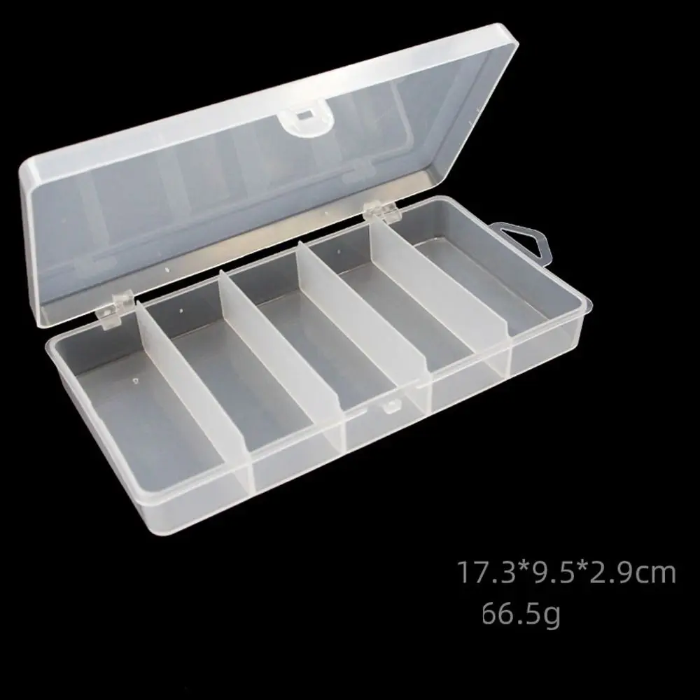 

Adjust Compartments Fish Accessory Box Good Sealing Effect High-strength Fishing Tackle Boxes Thickened Transparent
