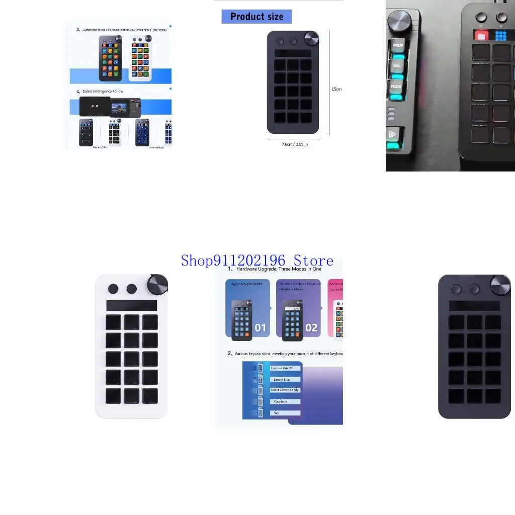 

P82A StreamDeck Keypad with 15 and 2 Dials for Workflows Management