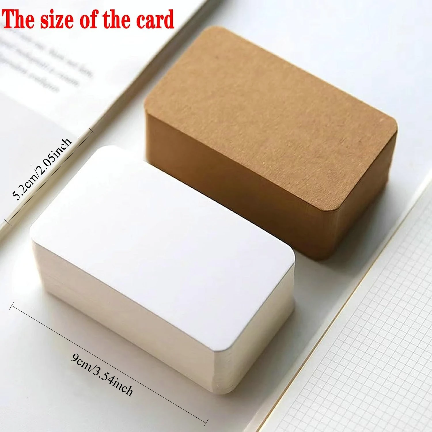 100 Brown Small Blank Index Cards & Flash Cards Blank Blank Business Cards to Write On Small Note Cards for Greeting Postcards view 4