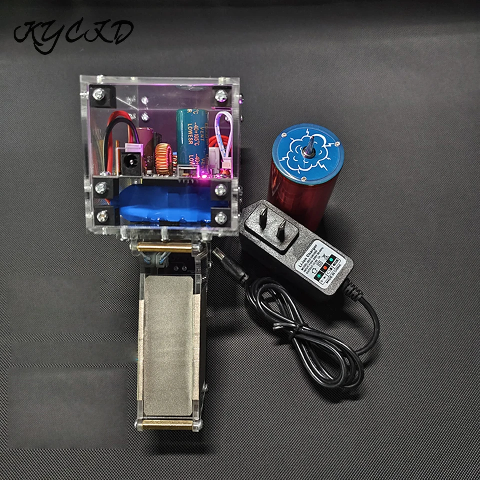 Tragbare Handheld Tesla Spule Künstliche Blitz 10/13cm Elektrische Arc Hohe Spannung Generator Wissenschaftliche Experiment Tesla Spule