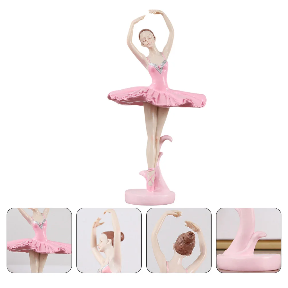 

1Pcs Ballet Girl Resin Ornament Delicate Handmade Ballerina Decoration for Home Living Room Stylish Elegant Decor