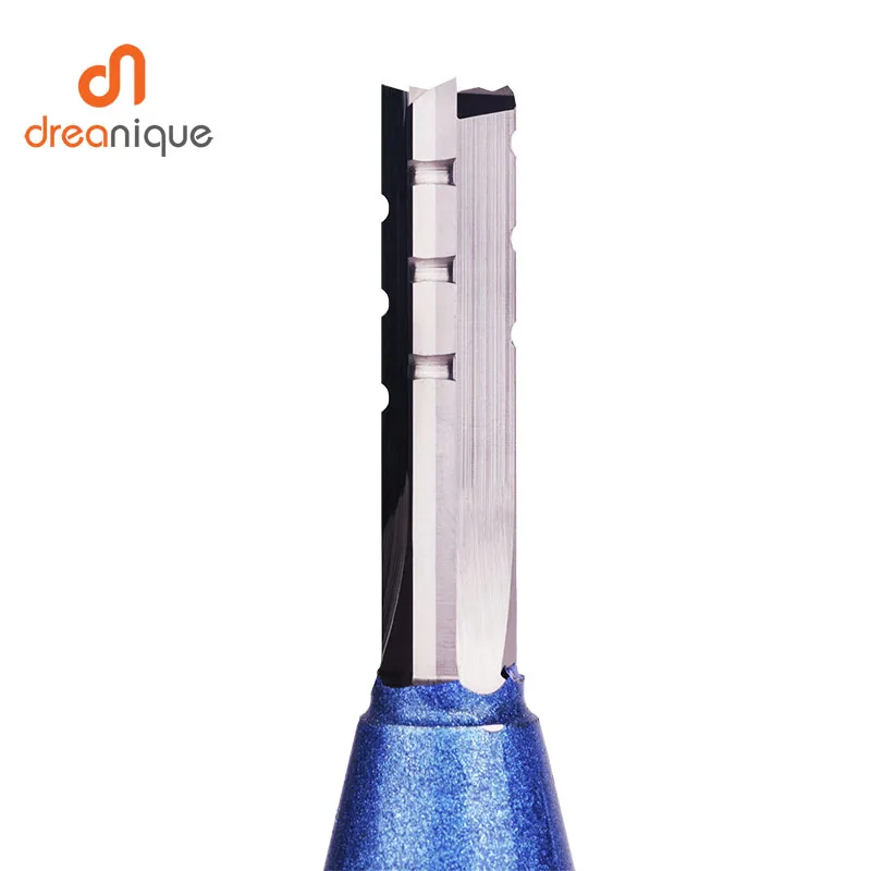 Dreanique 1PC TCT Trimming Router Bit 1/2 Shank 3 Flutes Straight Carbide Milling Cutter For Plywood Chipboard MDF Wood
