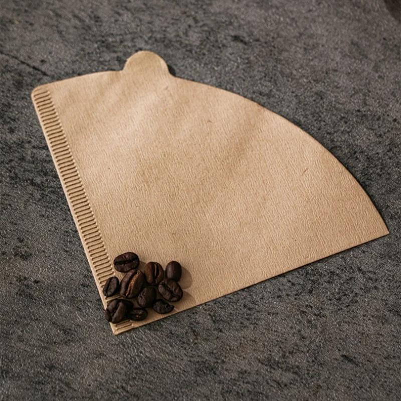 100 Stuks Koffiefilter Papier Met De Hand Gebrouwen Koffie Speciale Conische Houtpulp Draagbare Uittrekbare Druppelfilter Papier Huishoudelijke Cafe Tools