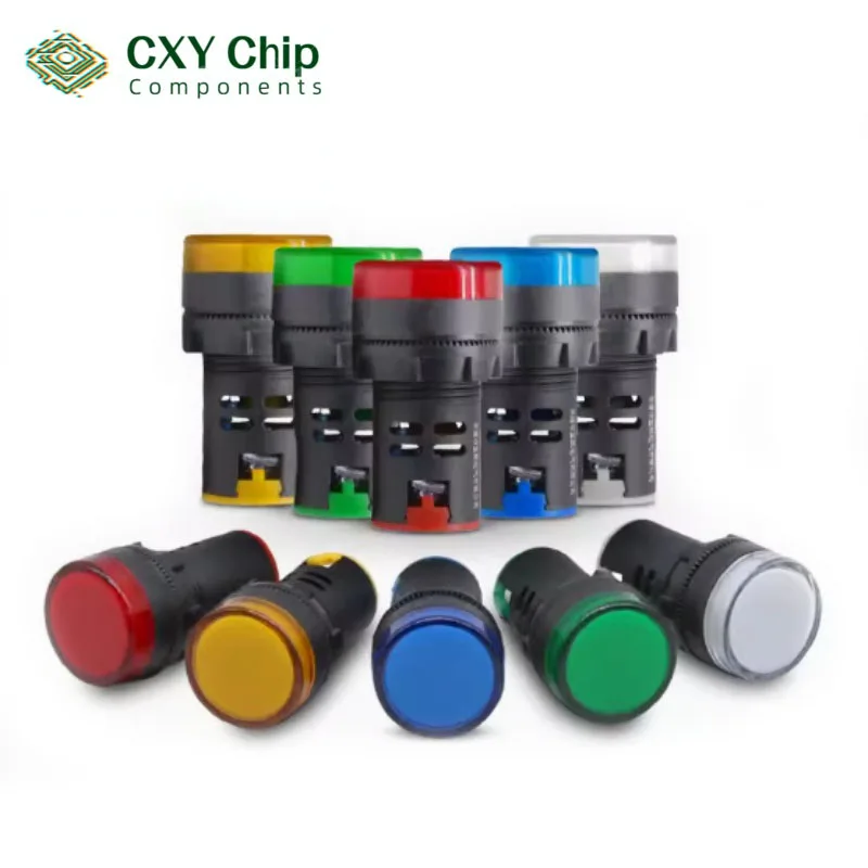 

Indicator Signal Lamp Light Waterproof AD16-22DS 22mm AC/DC 12V 24V 110V 220V 380V Red Green Yellow Blue White LED Bulbs 20mA
