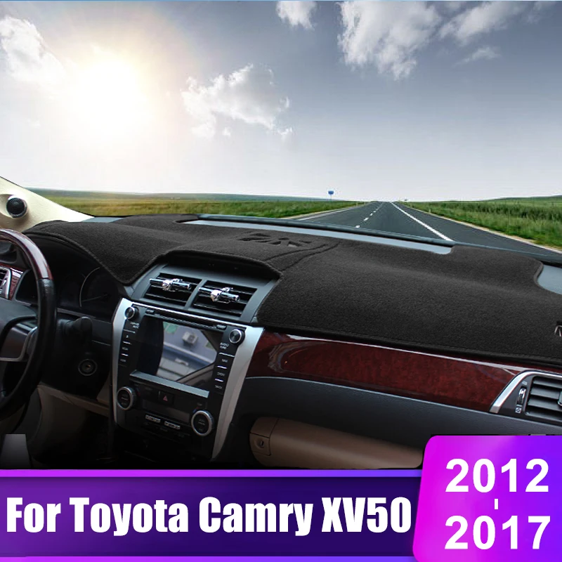 

For Toyota Camry 50 XV50 2012 2013 2014 2015 2016 2017 Car Dashboard Sun Shade Cover Instrument Desk Non-slip Pad Accessories