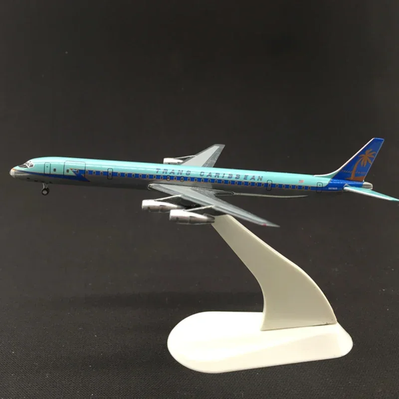 About 13CM DC8 Plane Model 1:500 Scale DC-8 Trans Caribbean Airlines Alloy StarJets Aircraft Planes Model Airplanes model Toy