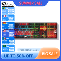 Akko 5108B Plus Mechanical Gaming Keyboard Hot Swap RGB ACA Profile PBT Keycap USB Type-C/2.4GHz/Bluetooth 5.0 Wireless Keyboard