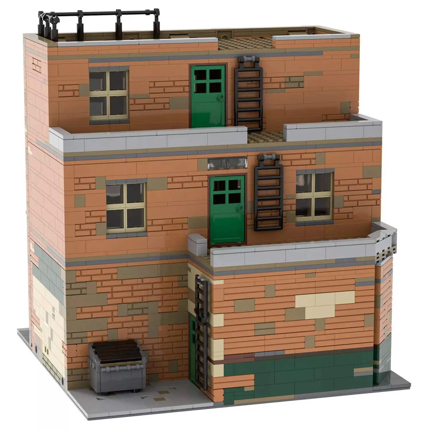 2541 Parti MOC- 107637   Mocs Set Paddy Modular Pub Mattoni Building Blocks Bar Casa Kit scena di strada Regali modello giocattolo