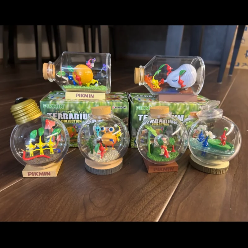 Re-Ment Pikmin Terrarium Collection Blind Box - Mini figure anime Caramelle Giocattoli in stock Regali per bambini Action figure da collezione