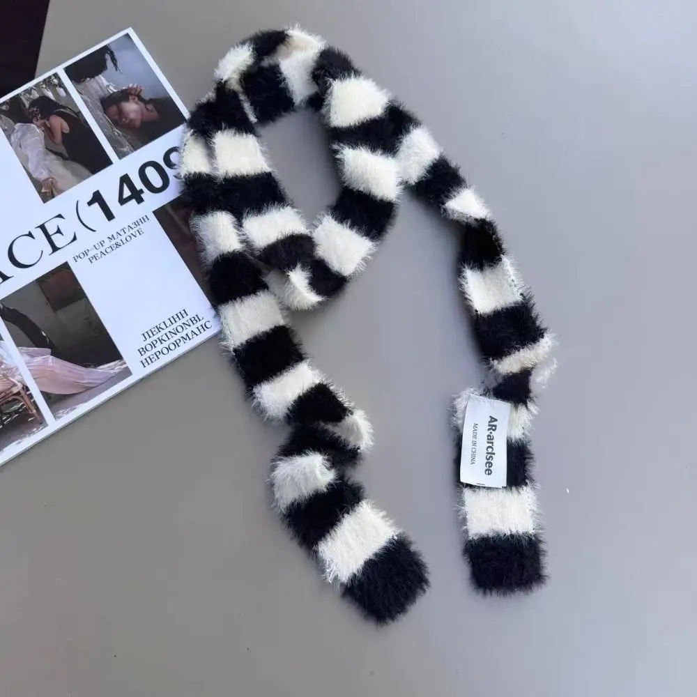 

Harajuku Style Y2K Striped Scarf Sweet Cool Collocation Clothing Accessories Long Narrow Scarves Scarf Accessories Korean Style