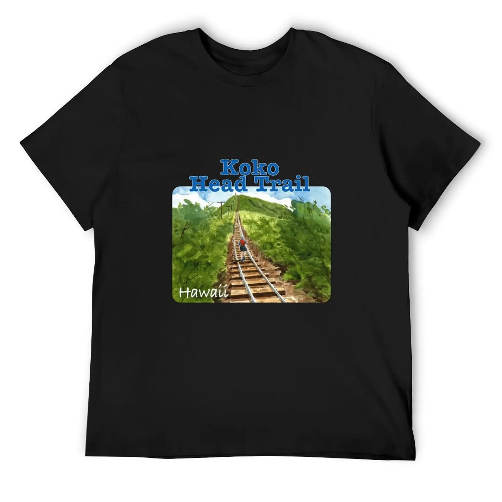 

KoKo Head Trail, Hawaii T-Shirt new gifts and t-shirts plus size clothes blue lock Men's cotton t-shirt